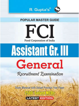 RGupta Ramesh FCI Assistant Grade III (GENERAL) Recruitment Exam Guide English Medium